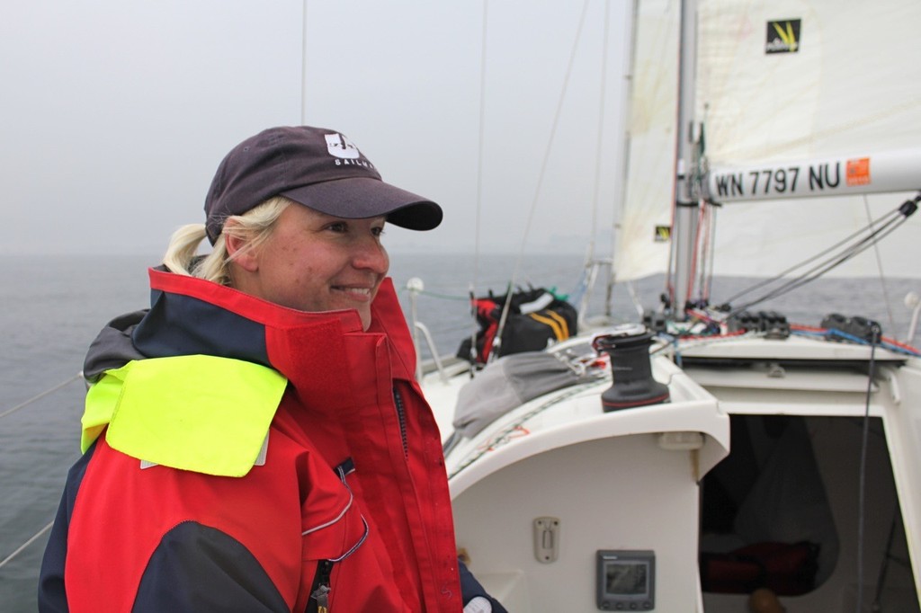 Diane ponders the work ahead © Guy Perrin http://sail-world.com